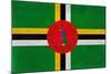 Dominica Flag Design with Wood Patterning - Flags of the World Series-Philippe Hugonnard-Mounted Art Print