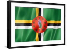 Dominica Flag-daboost-Framed Art Print