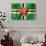 Dominica Flag-daboost-Art Print displayed on a wall