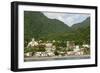 Dominica, Roseau, View of Villages South of Roseau on the Green Hills-Anthony Asael-Framed Photographic Print