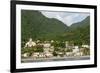 Dominica, Roseau, View of Villages South of Roseau on the Green Hills-Anthony Asael-Framed Photographic Print