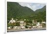 Dominica, Roseau, View of Villages South of Roseau on the Green Hills-Anthony Asael-Framed Photographic Print