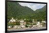 Dominica, Roseau, View of Villages South of Roseau on the Green Hills-Anthony Asael-Framed Photographic Print