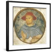 Dominican Order Genealogical Tree with Portrait of Fra Ugolino of Orvieto-null-Framed Giclee Print