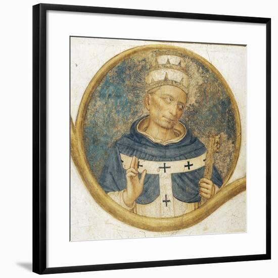 Dominican Order Genealogical Tree with Portrait of Pope Benedict XI-null-Framed Giclee Print