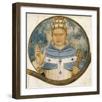 Dominican Order Genealogical Tree with Portrait of Pope Innocent V-null-Framed Giclee Print