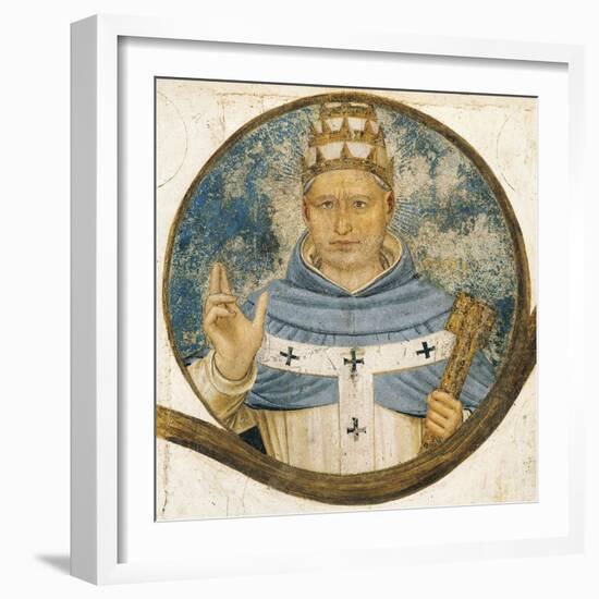 Dominican Order Genealogical Tree with Portrait of Pope Innocent V-null-Framed Giclee Print