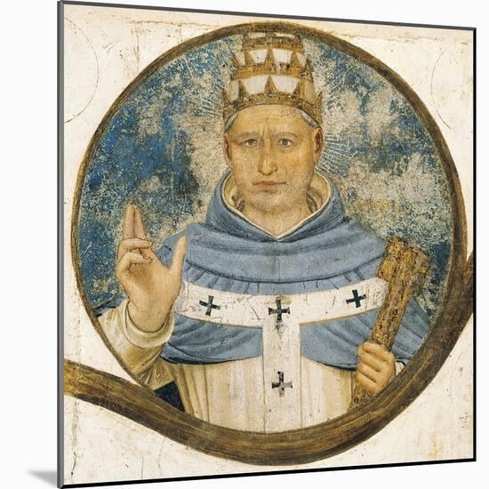 Dominican Order Genealogical Tree with Portrait of Pope Innocent V-null-Mounted Giclee Print