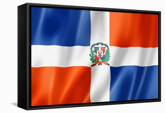 Dominican Republic Flag-daboost-Framed Stretched Canvas