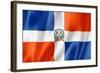 Dominican Republic Flag-daboost-Framed Art Print