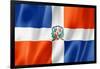 Dominican Republic Flag-daboost-Framed Art Print