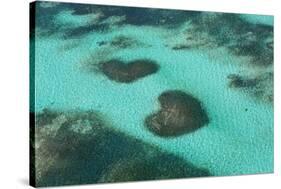 Dominican Republic, Punta Cana, Bavaro, View of Two Heart Shaped Reefs-Jane Sweeney-Stretched Canvas