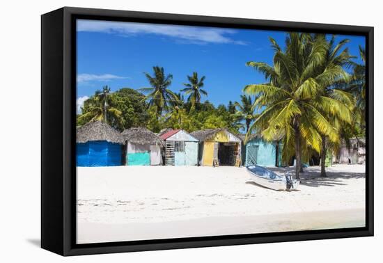 Dominican Republic, Punta Cana, Parque Nacional Del Este, Saona Island, Mano Juan-Jane Sweeney-Framed Stretched Canvas
