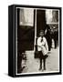 Dominick Carroll, Newsboy, Philadelphia, Pennsylvania, c.1910-Lewis Wickes Hine-Framed Stretched Canvas