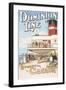 Dominion Line - Liverpool to Canada - Vintage Poster-Lantern Press-Framed Art Print