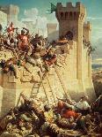 Guillaume De Clermont Defending Ptolemais (Acre) in 1291, 1845-Dominique Louis Papety-Framed Giclee Print