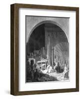 Dominique-Vivant Denon (1747-1825) Cataloguing the Louvre Collection-Benjamin Zix-Framed Giclee Print