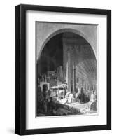 Dominique-Vivant Denon (1747-1825) Cataloguing the Louvre Collection-Benjamin Zix-Framed Giclee Print