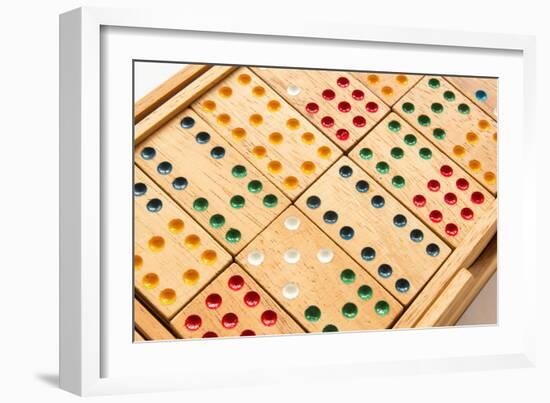 Domino Pattern Detail-memorialphoto-Framed Photographic Print