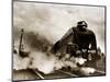 Dominon of Canada Steam Train Leaving London Kings Cross for Edinburgh, June 1938-null-Mounted Photographic Print