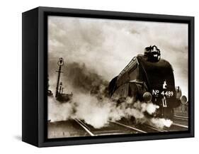 Dominon of Canada Steam Train Leaving London Kings Cross for Edinburgh, June 1938-null-Framed Stretched Canvas