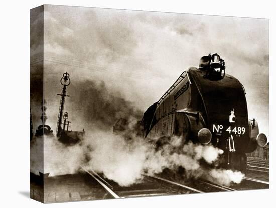 Dominon of Canada Steam Train Leaving London Kings Cross for Edinburgh, June 1938-null-Stretched Canvas