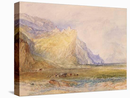 Domleschg Valley, Looking South East, Towards Schloss Ortenstein, C.1853-J. M. W. Turner-Stretched Canvas