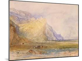Domleschg Valley, Looking South East, Towards Schloss Ortenstein, C.1853-J. M. W. Turner-Mounted Giclee Print