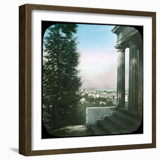 Domodossola (Italy), Panorama Taken from the Road of the Hermitage, Circa 1870-Leon, Levy et Fils-Framed Photographic Print