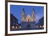 Domplatz Square with Dom Cathedral and Mariensaule Column at Dusk-Markus Lange-Framed Photographic Print