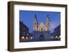 Domplatz Square with Dom Cathedral and Mariensaule Column at Dusk-Markus Lange-Framed Photographic Print