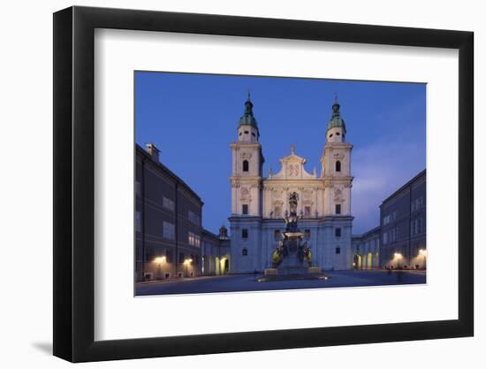Domplatz Square with Dom Cathedral and Mariensaule Column at Dusk-Markus Lange-Framed Photographic Print