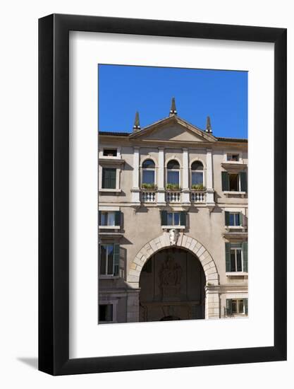 Domus Nova or Palazzo Dei Giudici - Verona Italy-Alberto SevenOnSeven-Framed Photographic Print