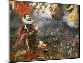 Don Alvaro De Bazan Giving Thanks after Victory over Turks in 1580-Hendrick Van Balen-Mounted Giclee Print