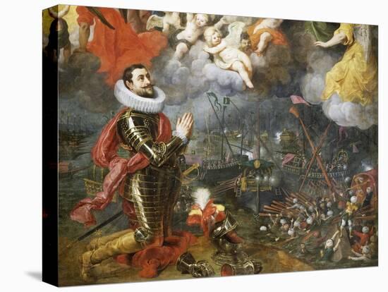 Don Alvaro De Bazan Giving Thanks after Victory over Turks in 1580-Hendrick Van Balen-Stretched Canvas