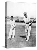 Don Bradman Gives Lesson-null-Stretched Canvas