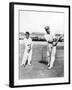 Don Bradman Gives Lesson-null-Framed Photographic Print