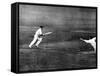 Don Bradman Square Cuts at Lord's, 1930-null-Framed Stretched Canvas