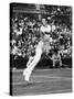 Don Budge in Full Length Action Portrait During Singles Match at Wimbledon Tennis Tournament-null-Stretched Canvas