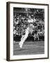 Don Budge in Full Length Action Portrait During Singles Match at Wimbledon Tennis Tournament-null-Framed Premium Photographic Print