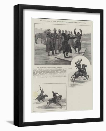 Don Cossacks at the International Horticultural Exhibition-null-Framed Giclee Print