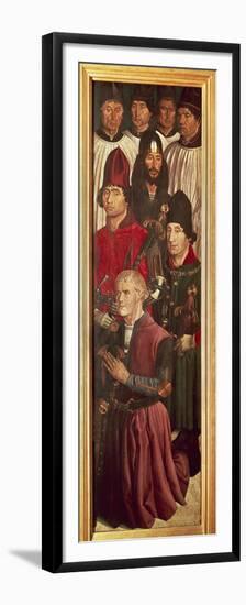 Don Ferdinand of Braganza and His Children, Detail from Saint Vincent Panels-Nuno Goncalves-Framed Premium Giclee Print