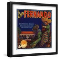 Don Fernando Brand - San Fernando, California - Citrus Crate Label-Lantern Press-Framed Art Print