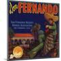 Don Fernando Brand - San Fernando, California - Citrus Crate Label-Lantern Press-Mounted Art Print