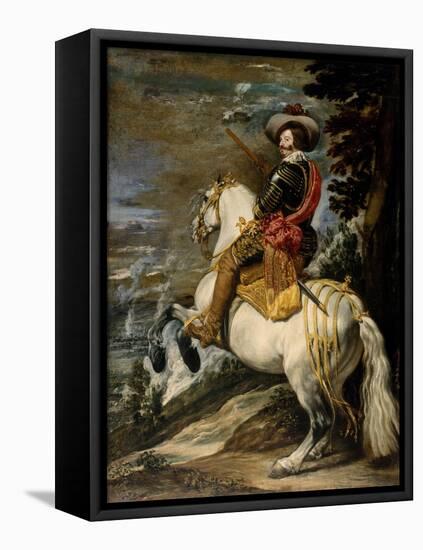 Don Gaspar de Guzman, Count-Duke of Olivares, c.1635-Diego Velazquez-Framed Stretched Canvas