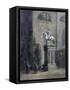 Don Giovanni Invites the Commendatore to Dinner-Antonio Durini-Framed Stretched Canvas