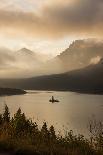 USA, Montana, Glacier NP. Sunrise pierces clouds over St. Mary Lake.-Don Grall-Photographic Print