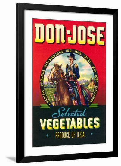 Don Jose Vegetables Label-null-Framed Art Print