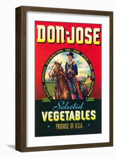 Don Jose Vegetables Label-null-Framed Art Print