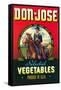 Don Jose Vegetables Label-null-Framed Stretched Canvas